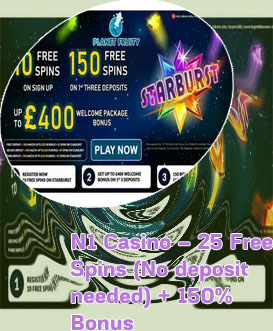 N1 casino 50 free spins no deposit