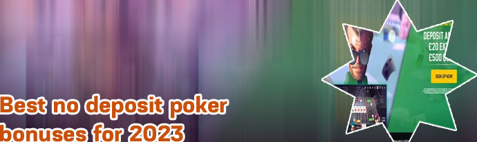 No deposit online poker bonus